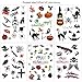 Konsait Halloween Temporary Tattoos Bulk Monster Pumpkin Tattoos Party Favor Accessory for Kids Children (113 Designs)