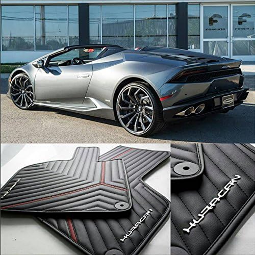 Lamborghini Huracan Handmade Floor Mats Leather w/ Custom Color Options 2015 2016 2017