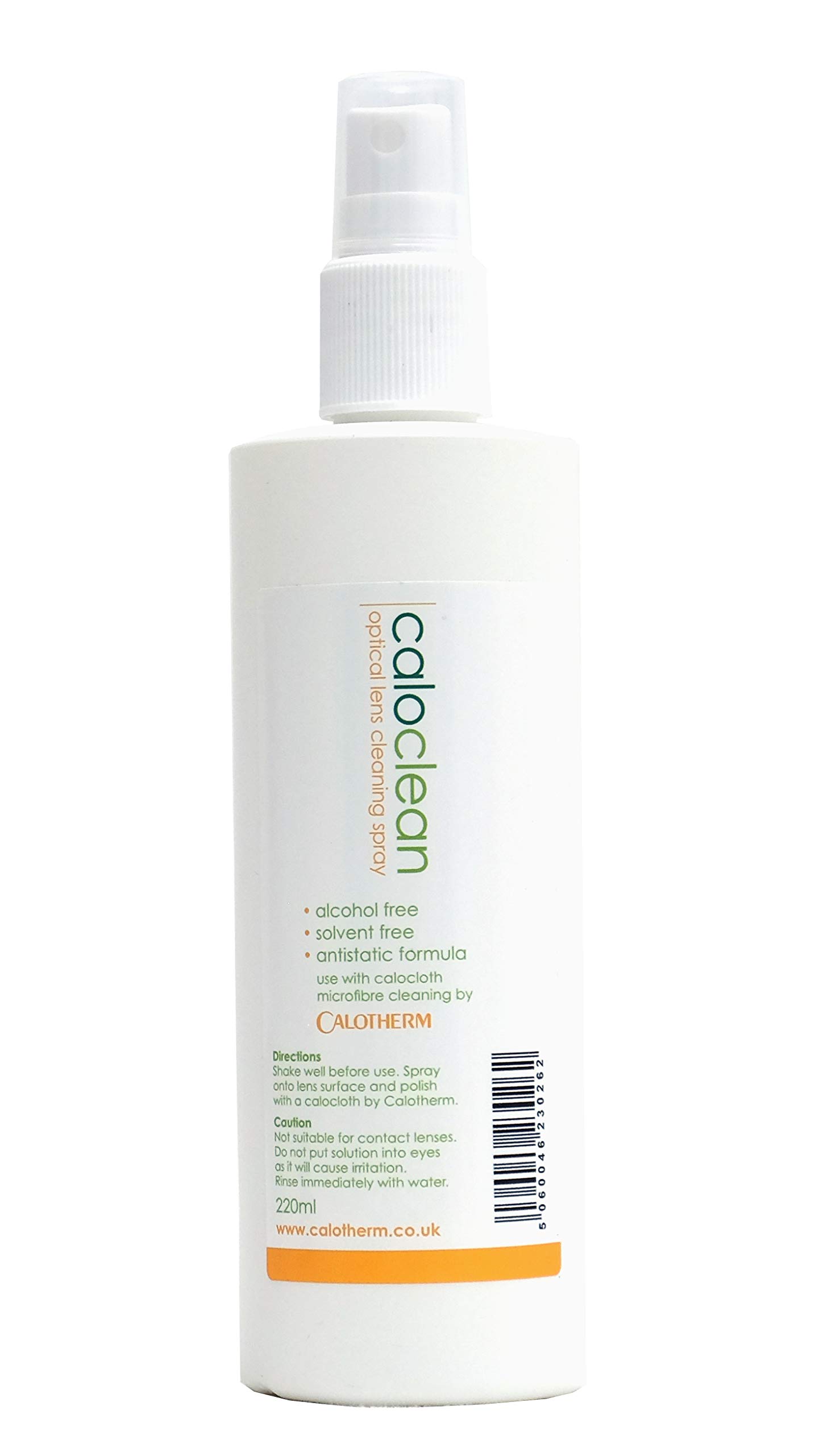Calotherm CG220 Caloclean Eco-friendly Alcohol / Solvent Free Lens Spray 220ml