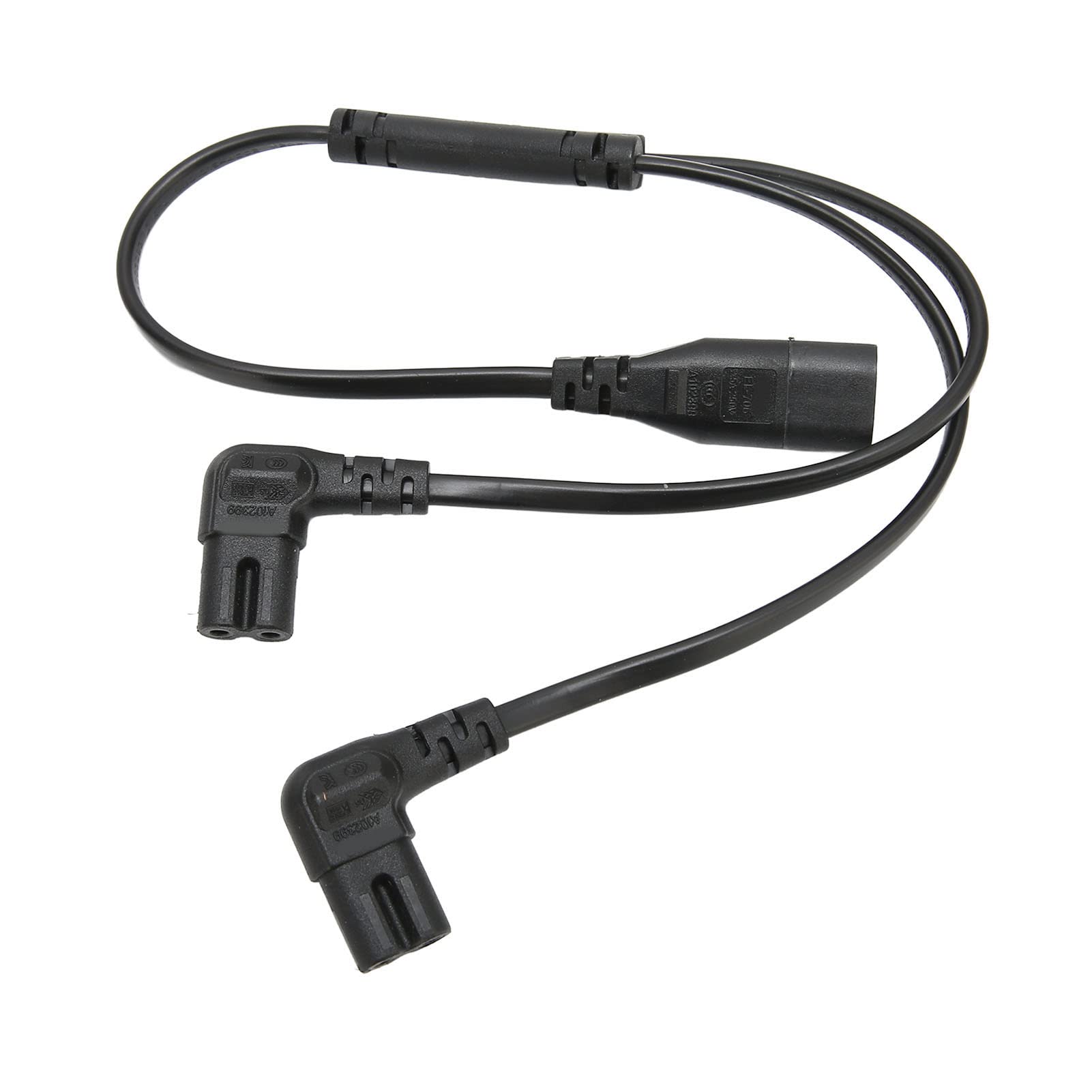 IEC320 C8 Dual C7 Splitter Cord with 1 In 2 Out for LCD Monitor Desk Lamp