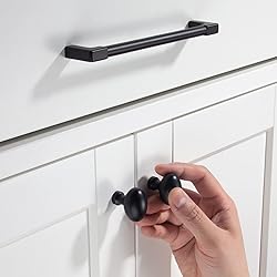 TUNNY 10 Pack Oval Ellipse Single Hole Cabinet Knob