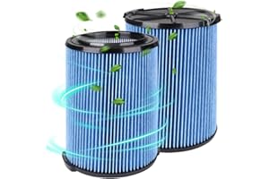 LAYMI 3-Layer VF5000 Replacement Filter for Ridgid Shop Vac 5-20 Gallon Wet Dry Vacuums WD1450 WD0970 WD1270 WD09700 WD06700 WD1680 WD1851 RV2400A RV2400HF RV2600B, 2 Pack