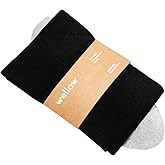 Wellow Wide Calf Compression Socks, Knee High Support, Fit for Men & Women, 18-25 mmHg, Made with Viscose from Bamboo