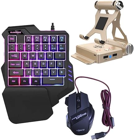 CEyyPD Bluetooth 4.0 Mobile Gaming Keyboard Adaptador ...