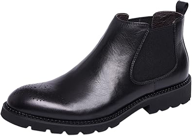 perforated leather ankle boots