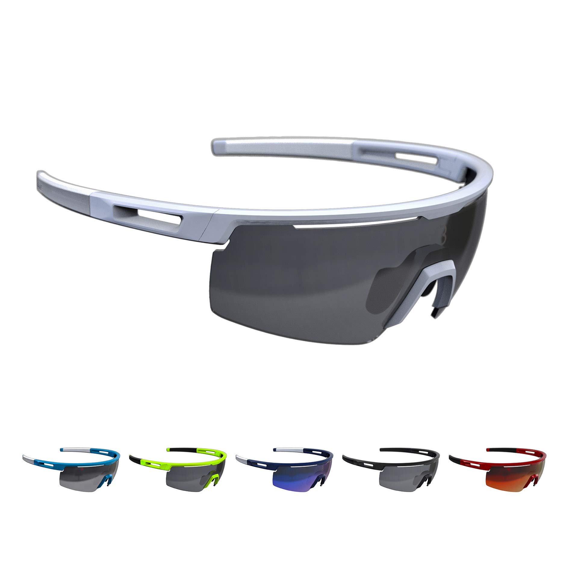BBB Cycling Unisex's sport glasses Avenger, matt white, One Size — image 1