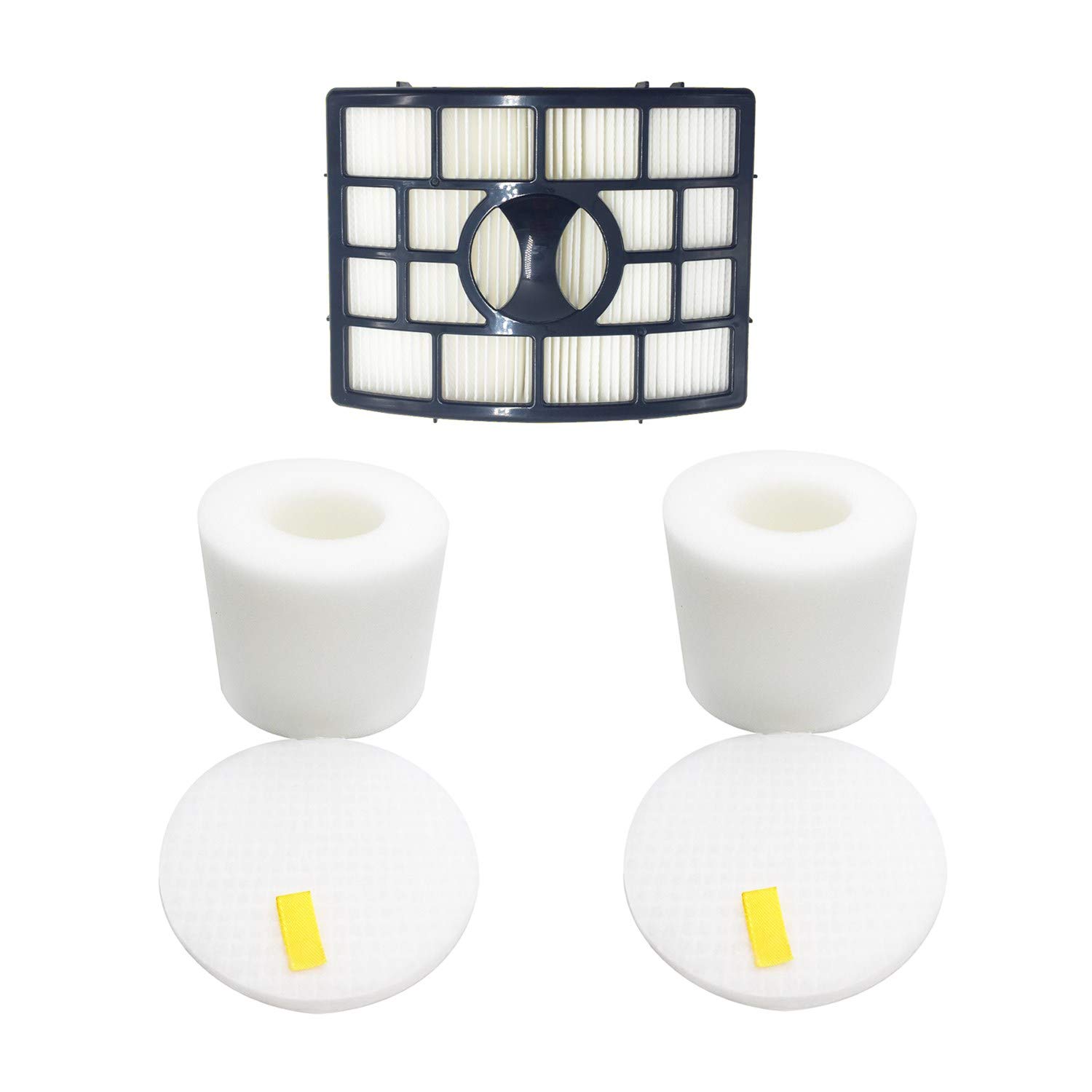 ERT Treetree Shark NV650 Vacuum Filter Replacement for NV650, NV651, NV652, NV750, NV751, NV752, NV753, AX950, AX951, AX952, XFF650 XHF650 1 HEPA 2 Foam and Felt Filters