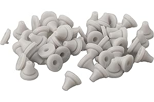 Shower Head Nozzles Replacement 50 Pcs Silicone Spray Outlet for 4mm Opening Size, High- Resistant, for Durable and Safe Gray