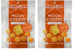 Moon Cheese - 100% Natural Cheese Snack - Cheddar - 2 oz - 2 Pack