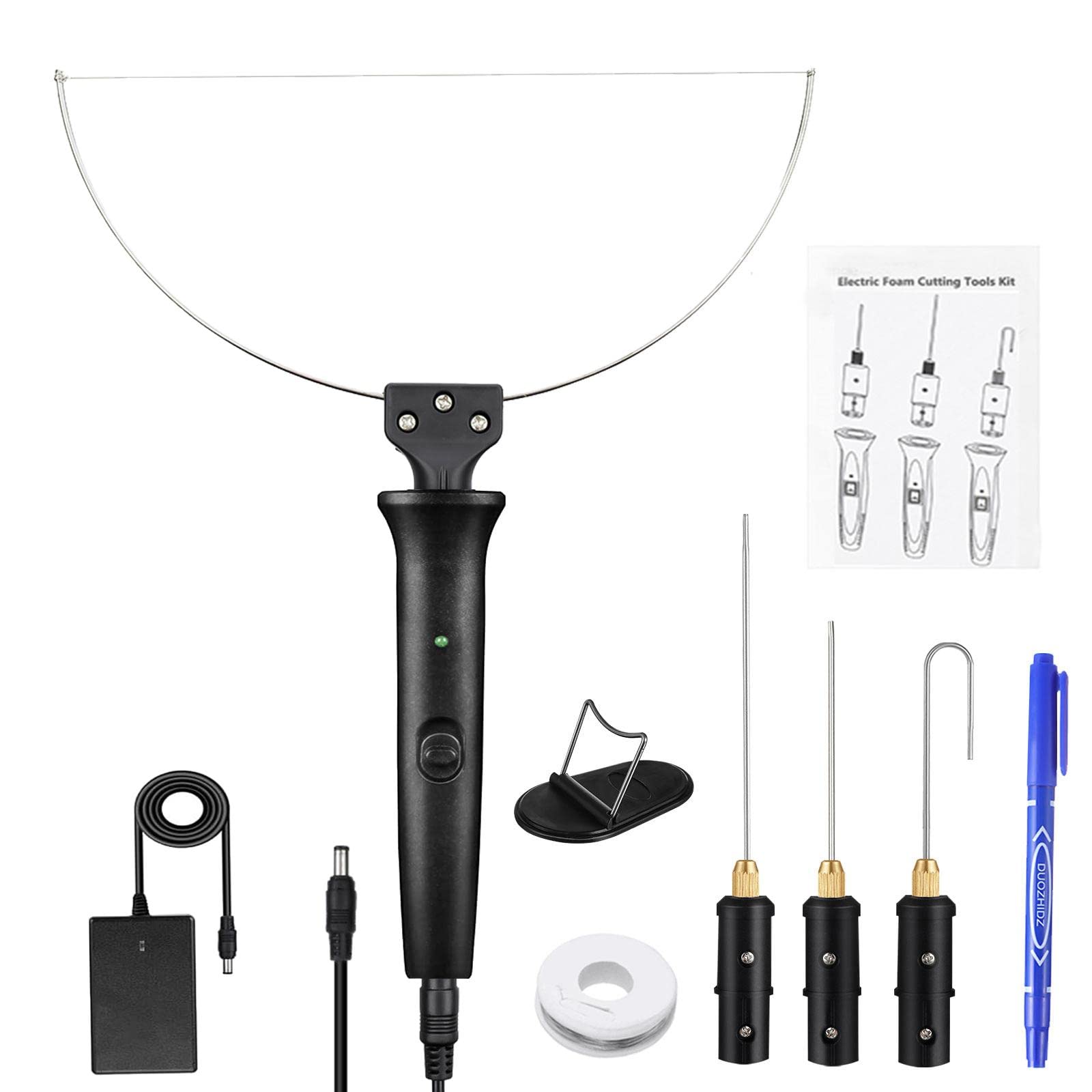 Baoblaze Hot Wire Foam Cutter Electric Foam Cutter Heating Wire Tool Kit 18W Cutter for Insulation Foam PE Foam, Foam Board Upholstery Foam