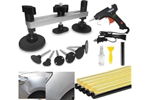 COLAER Auto Body Dent Puller Kit, 21 Pcs Auto Paintless Dent Repair Kit with Bridge Puller, Dent Puller Kit,Car Dent Removal Kit Powerfully Pops Car Dents and Other Metal Surface Dents