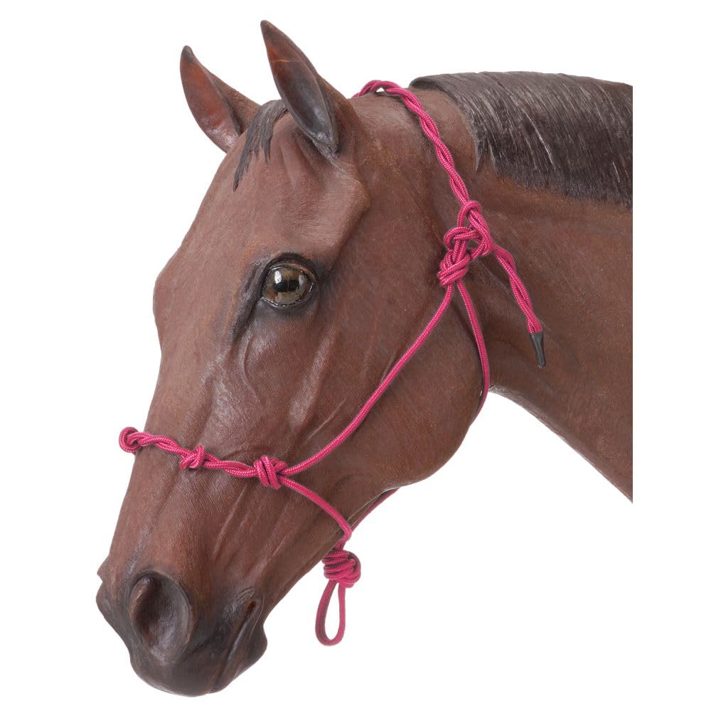 Tough 1 Knotted Rope & Twisted Crown Training Halter, Pink