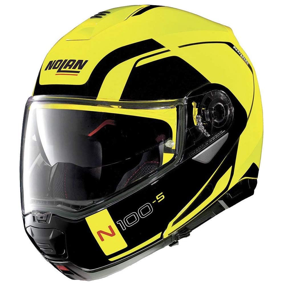 Nolan N100-5 Motorcycle Helmet Consistency Yellow Small