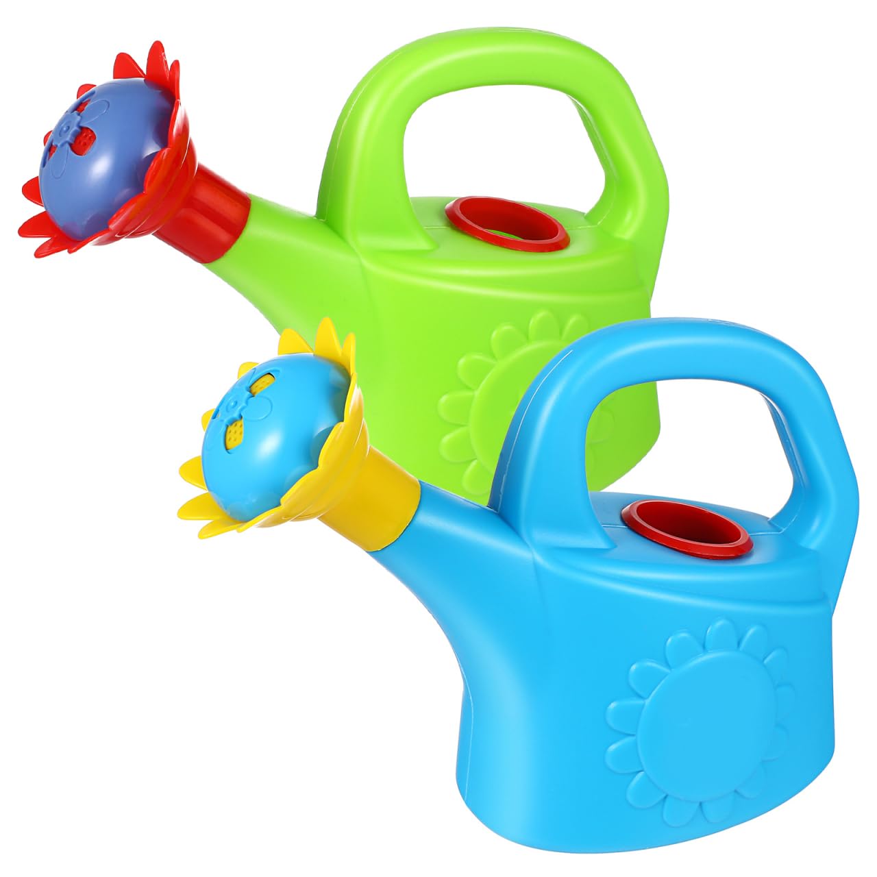 NUOBESTY 2 Pcs Plastic Watering Can Toys Funny Portable Plastic Watering Can Bath Toy Children Bath Toys Early Educational Toys for Teens Kids (Random Color)