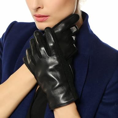 warmen women's leather gloves