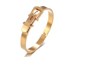 RINTOLER 18K Gold Plated Stainless Steel Bracelets for Men - Roman Numeral Bracelet Luxury Crown King Twisted Cable Bracelet Set Men Cuff Bangle Bracelets Father's Day Gifts