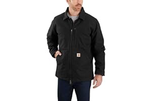 Carhartt Men's Loose Fit Washed Duck Sherpa-Lined Coat