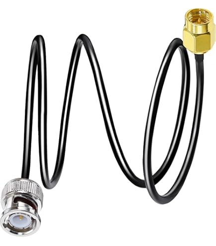 2-Pack BNC Female To SMA Male RG174 Cables - 12-Inch 50 Ohm Coaxial Jumpers For Radio & Wireless Equipment