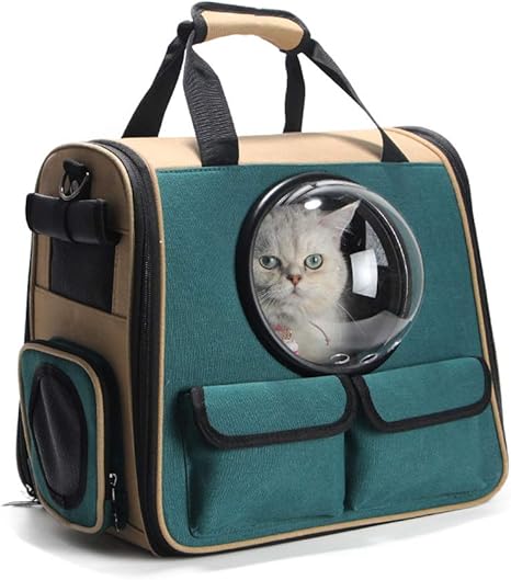 Whinop Sac Transport Roulette Waterproof Chat Sac Transport Chien Extensible Avion Pliable Pas Cher Respirant Sac A Dos Grand Espace Interieur 40 26 36cm Amazon Fr Animalerie
