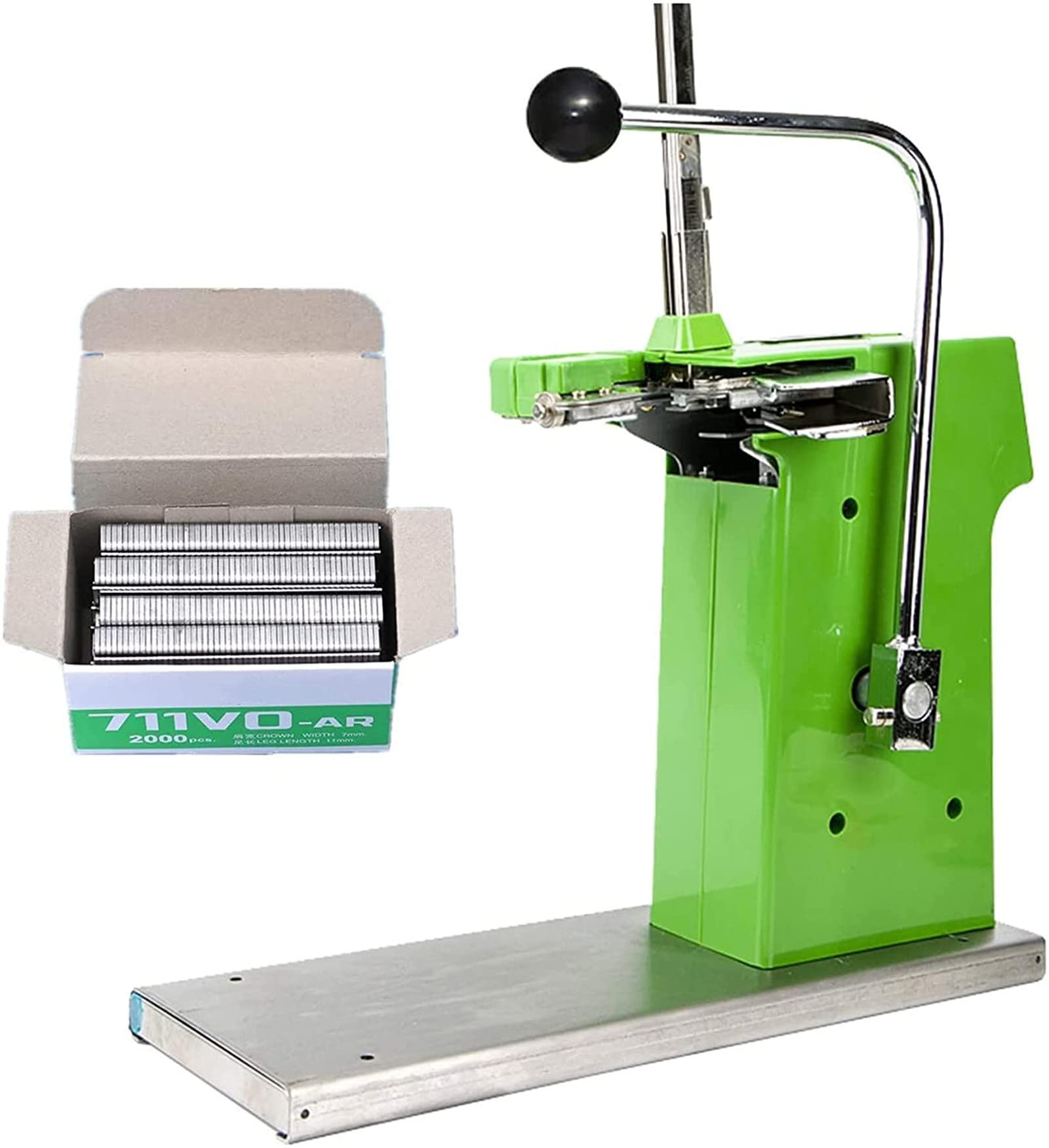 Photo 1 of JIAWANSHUN Manual Clipping Machine Plastic Bag Clipper Sealing Machine Food Packaging Sealer Stapler Bag Taping Machine Bag Tying Machine Bag Neck Stapler with 2000pcs U-shaped Staples for Supermarket