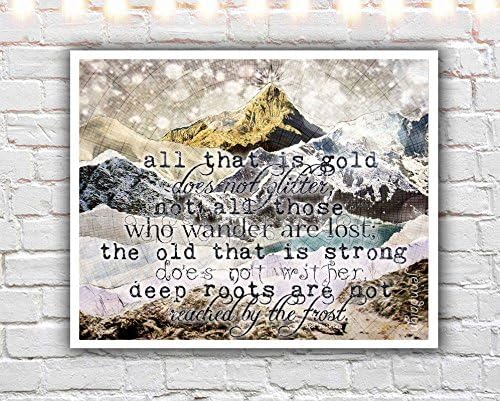 "All That Is Gold" PAPER PRINT - lord of the rings