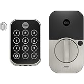 Yale Assure Lock 2 Touch Deadbolt, Satin Nickel Keyless Entry Door Lock with Touch Digital Keypad and Fingerprint Scanner, (No Wi-Fi), YRD450-F-BLE-619