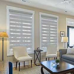 KCO Zebra Blinds for Windows, Dual Layer Roller