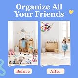 Lilly's Love Teddy Hammock 2 Pack | Soft Toy Storage | White view 3