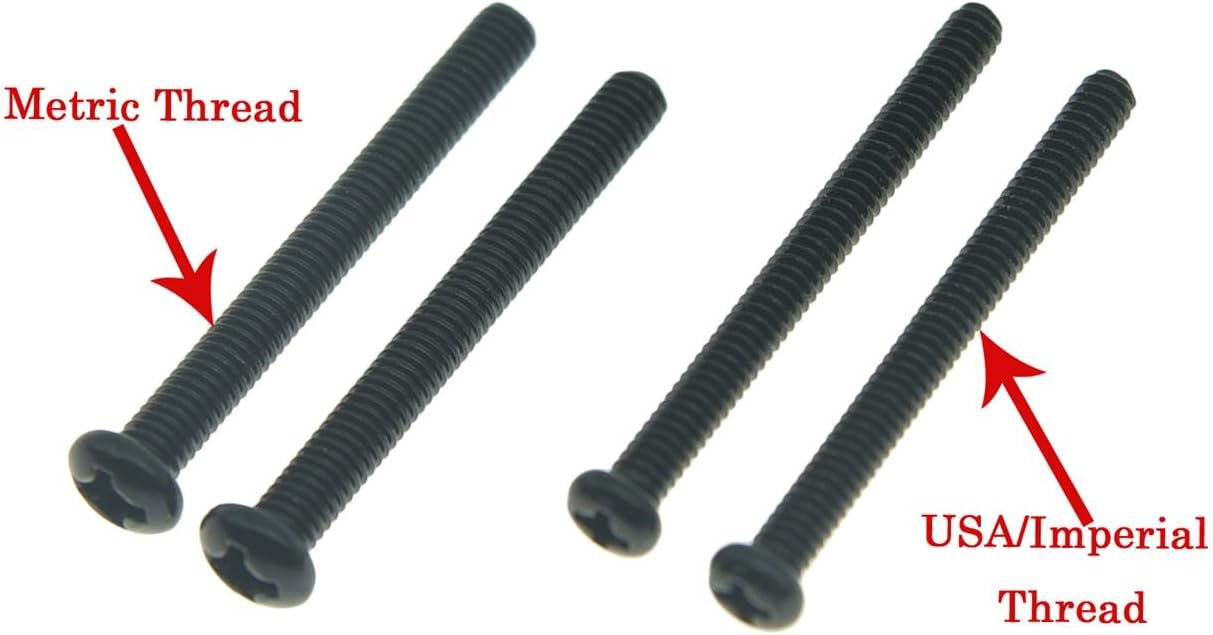 KAISH 50pcs American Thread Humbucker Pickup Height Screws Guitar Humbucker Pickup Screws with Springs for Gibson/EMG/Seymour Duncan/Dimarzio Black - Image 5