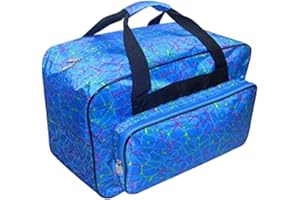 Travel- Sewing Machine Case with Front Pocket, Canvas Carrying Case for Machines, Portable Tote Bag with Padded Strap