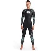 ARENA Women's Powerskin Storm Open Water Wetsuit for Racing, Diving, Surfing, Triathlon,Coral Blue Black
