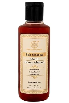 Khadi Natural Honey and Almond Hair Cleanser (Shampoo), 210ml