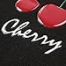 BDK Universal Fit 4-Piece Design Carpet Floor Mat Set - (Cherry Pattern) (Licensed Products, Secure Backing)