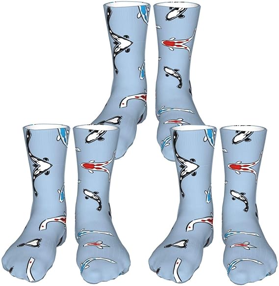 Amazon Co Jp 靴下 ソックス 鯉柄 3足セット 可愛いソックス 抗菌防臭 レディース 通気性抜群 メンズ 吸汗速乾 防寒 部屋着 秋冬 通学 通勤 室内 アウトドア 服 ファッション小物