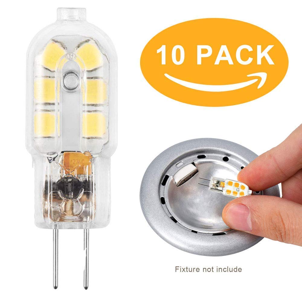 LED Bulbs G4, 2w Equivalent 10w 15w Halogen Bulb, Kitchen Extractor Hood Bulbs/Cupboard Lights