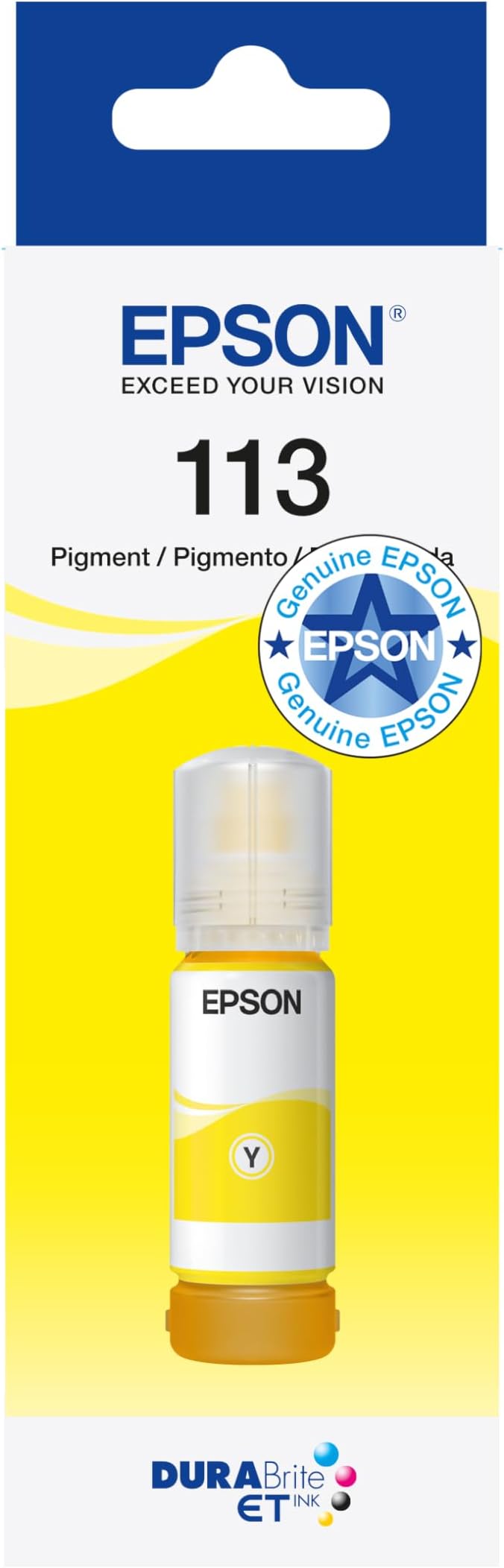 Epson 113 Yellow EcoTank Ink Bottle 6000 Pages for ET-16600 ET-5850
