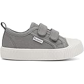 Toddler Boys & Girls Sneaker Adjustable Slip On Canvas Hook and Loops Walking Shoes,Size 5-12