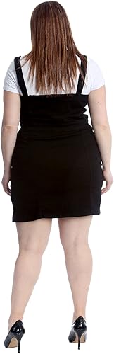 plus size dungaree skirt