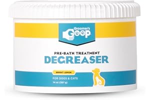Groomer’s Goop Pre-Bath Pet Degreaser Treatment - Professional Strength Formula Removes Tough Oil & Grime from Dog & Cat Coat