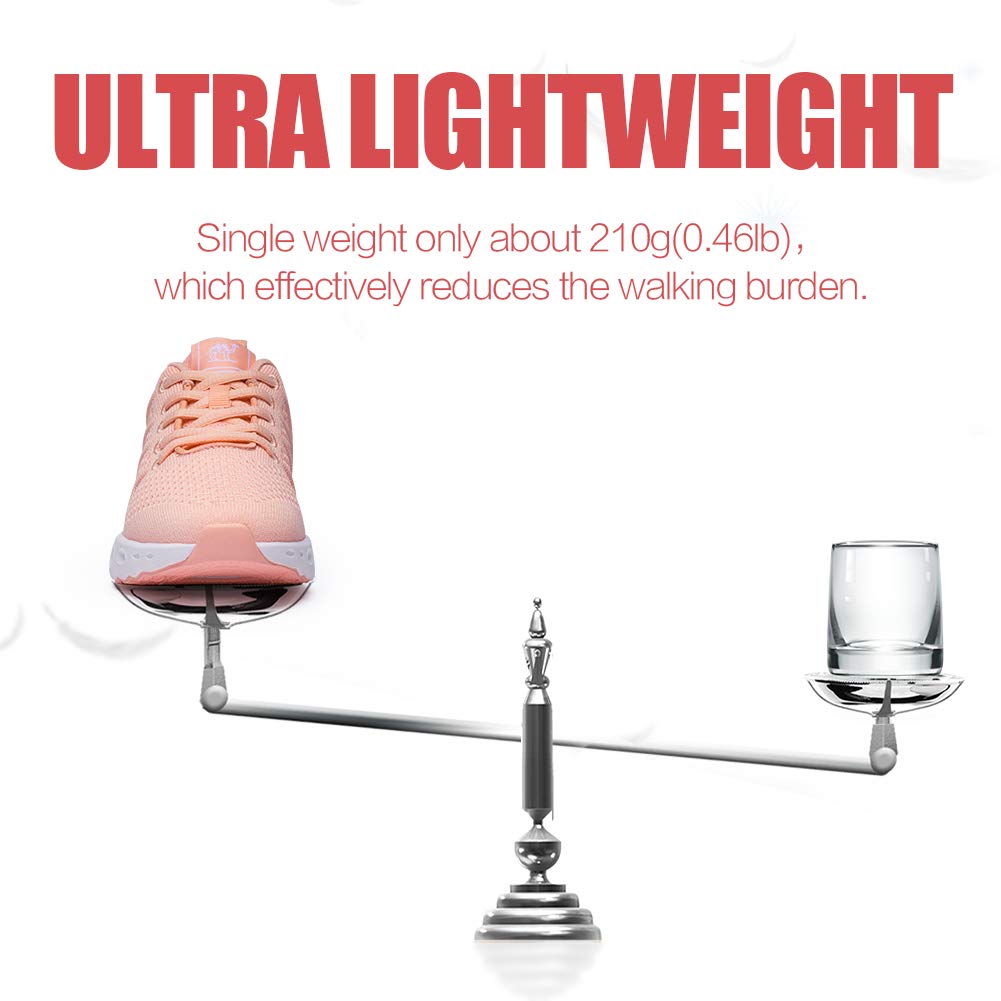 CAMEL CROWN Women Running Shoes Trail Fashion Sneakers Flyknit Comfy Walking Shoe Mesh Lightweight Athletic Gym Casual Sneaker for Girl(Pink,8.5 M US)