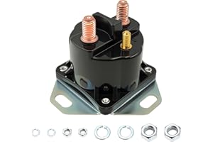 FBLOWMOD SS598T Starter Solenoid, Starter Solenoid Relay Switch, 12V/4 Terminals, Fit for Ford F150 F250 F350 F450 F550 E150 E250 E350 Escort Bronco Mustang Ranger, Replace SW1951A SW1951B SW1951C SW1507ADP