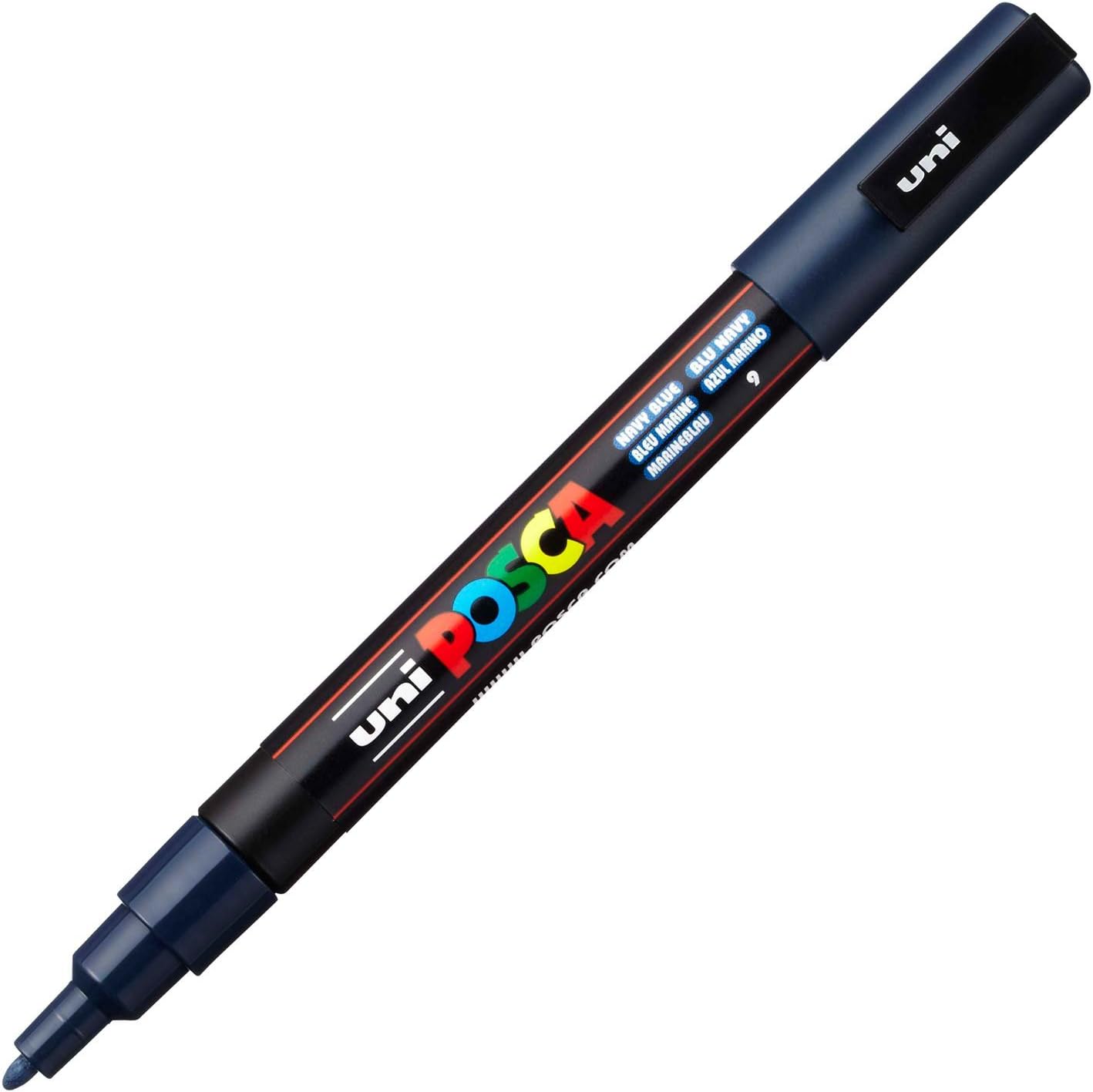 Uni-Ball Posca PC-3M - 1.5mm Fine Bullet Tip Marker - Navy Blue - Image 3