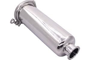 DERNORD 2 Inch Tri-Clamp Filter - SS304 Sanitary Fittings Inline Straight Strainer with 100 Mesh Stainless Steel Screen