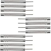 JuxLux 12 Pack Watch Bands Punch Needle Watch Band Pin Remover Metal Watch Strap Punch Pin Watch Link Removal Tool for Watches Bands Adjustment Metal Link Bracelet Sizing Removing 0.8mm 0.9mm 1mm