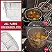 Best Utensils Stainless Steel Deep Fry Basket Round Wire Mesh Fruit Strainer With Resting Feet and Long Handle Frying Cooking Tool Food Presentation Tableware, 5.7 Quart