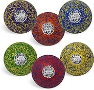 Champion Sports Premium Rhino Skin Extreme Color Low Bounce Dodgeballs - Glow in the Dark, Temperature Color C