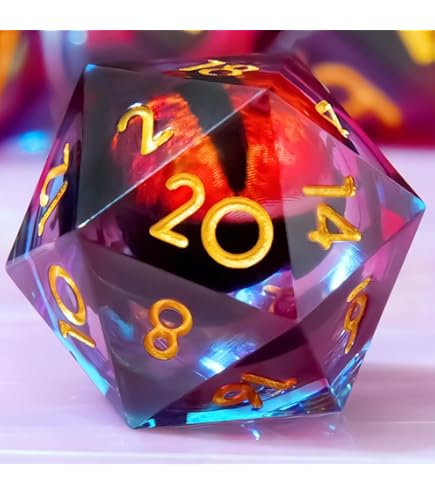 thumbnail image 2 of Sir GameAlot Glass And Gemstone D20 | This 20-Sided RPG Gamer Die Adds Style And Quality To Your Gaming Sessions (Mystery Gemstone D20 2 of 14