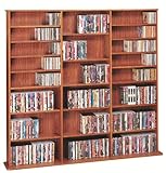 LDE LESLIE DAME Leslie Dame CDV-1500CHY High Capacity Multimedia Cabinet, Cherry