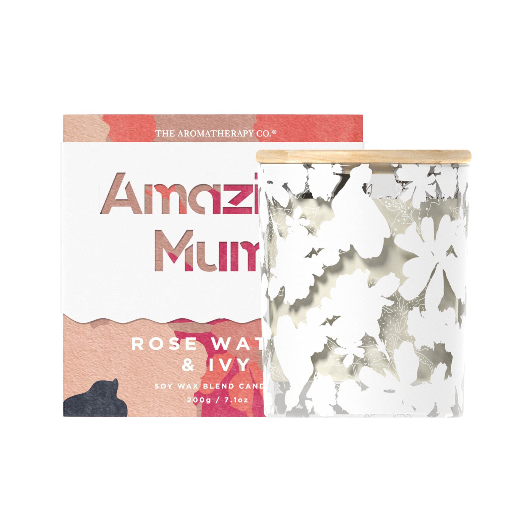 The Aromatherapy Co. Amazing Mum Rose Water & Ivy Soy Wax Blend Candle 200g