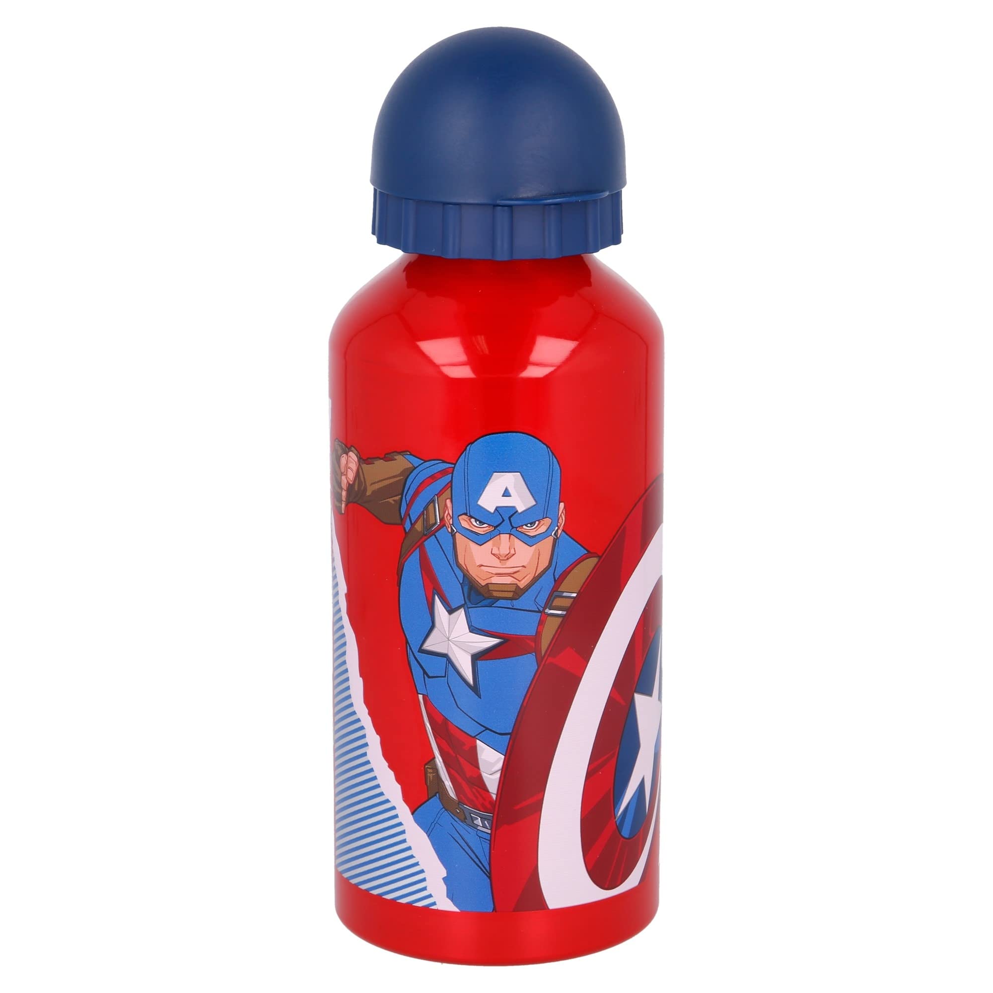 Stor Small Aluminium Bottle 400 ML Avengers Comic Heroes, Multicoloured, Estándar